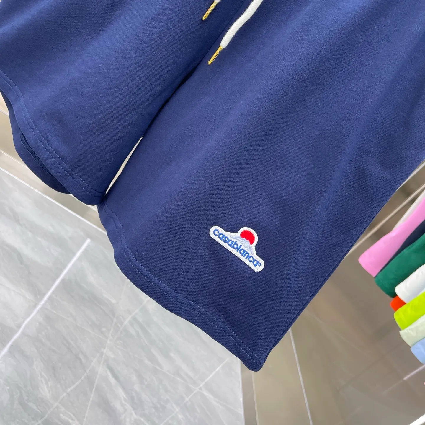 CASABLANCA Logo Factory ：Black White Royal Blue Pink Light Blue Sizes：S M L XL XXL